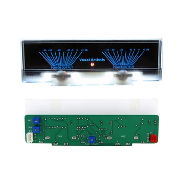 

12V VU Meter Double pointer Stereo Audio Amplifier Board DB Sound Level Indicator Adjustable Backlight With Driver