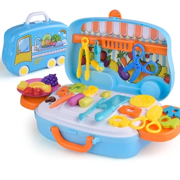 

Kids Color Clay Plasticine Tool Kit 3D Educational Toys DIY Design Dinosaur Model Simulated Food Pretend Play Toys Children Gift