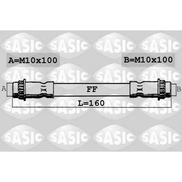 Шланг тормозной внутр задний RENAULT SCENIC III SASIC 6604032
