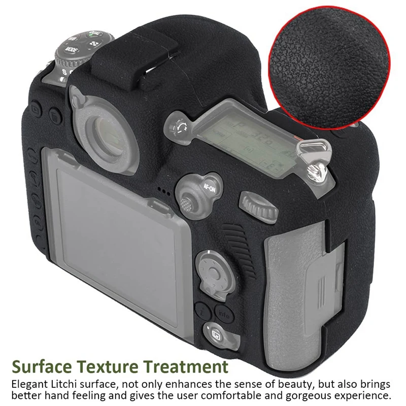 Силиконовый резиновый чехол для камеры Nikon D500 съемный противоударный защитный резиновый чехол