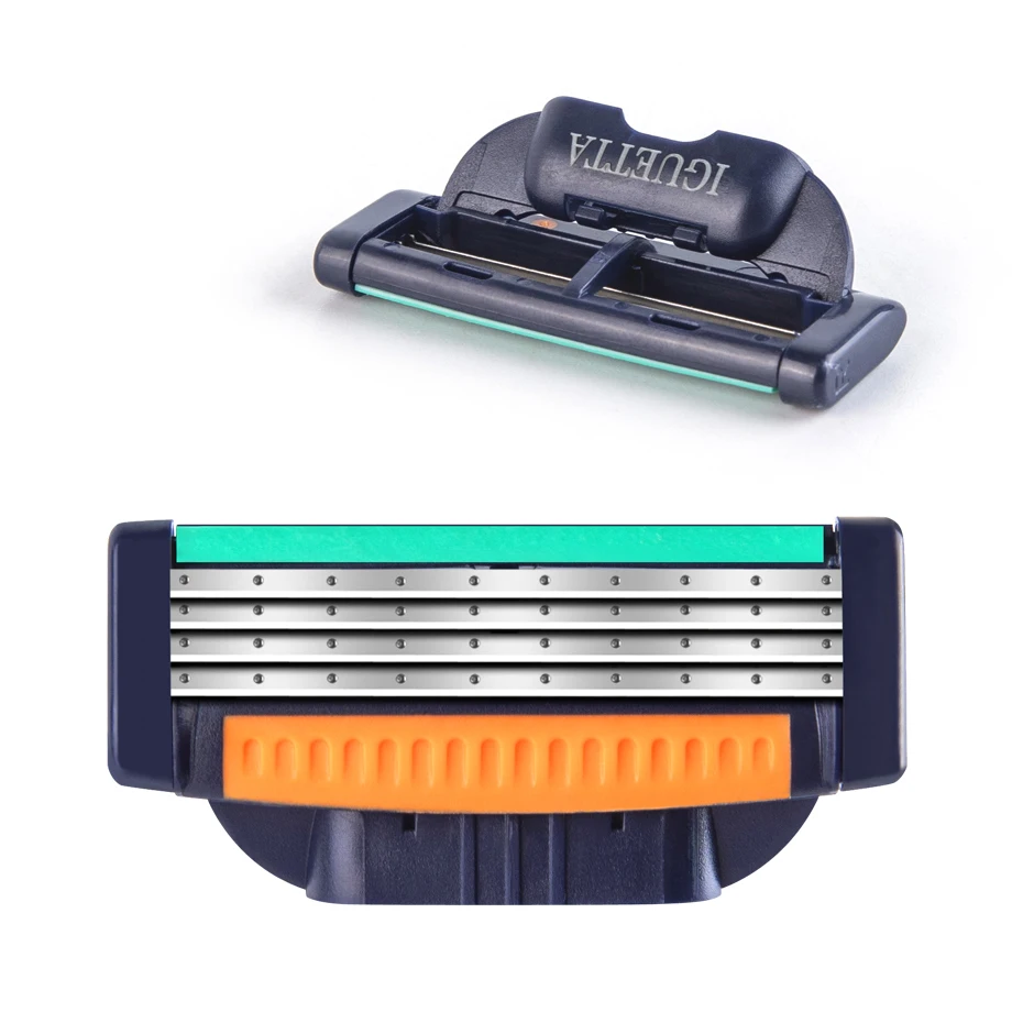 RZRIGUETTA Razor For Men High Quality Steel Blade Shaving Razor Cartridge 4 Layers Blade Razor Beard 2