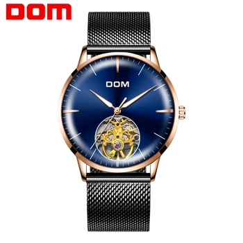 

2020 new DOM Watch Men Automatic Self-Wind Stainless Steel Luxury Brand 3ATM Waterproof Fully Automatic Mechanical Watch Male