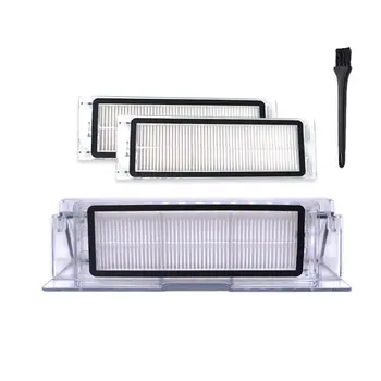 

Dust Box For Xiaomi Roborock S50 S51 Dustbin Box With Hepa Filters Black Brush Sweeping Machine Accessories