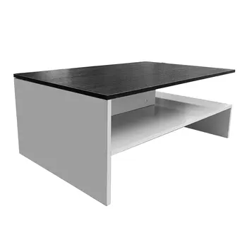 

2019 DE Modern Rectangle Living Room Large Storage Compartment Coffee Tea Table With Shelf Fashionable Home Decorative Furniture