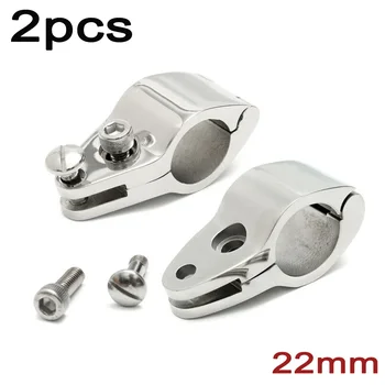 

2pcs Hinged Jaw Slides For Boat Bimini Top 22mm Pipe Marine Hardware Fittings