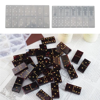 

Handmade Silicone Dominoes Resin Casting Mold Dominoes Game Play Epoxy Resin Mold Dominoes Game Casino Fun Art Crafts