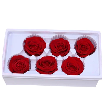

Eternal Roses Heads,Real Natural Fresh Preserved Rose,Forever Rose,Immortal Flower Material Red