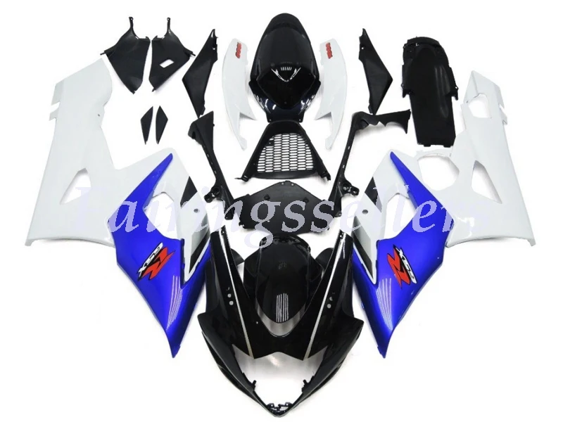 

Injection Molding New ABS Motorcycle Fairings kit Fit For Suzuki GSX-R1000 2005 2006 K5 gsxr 1000 Fairings Gloss Blue and White