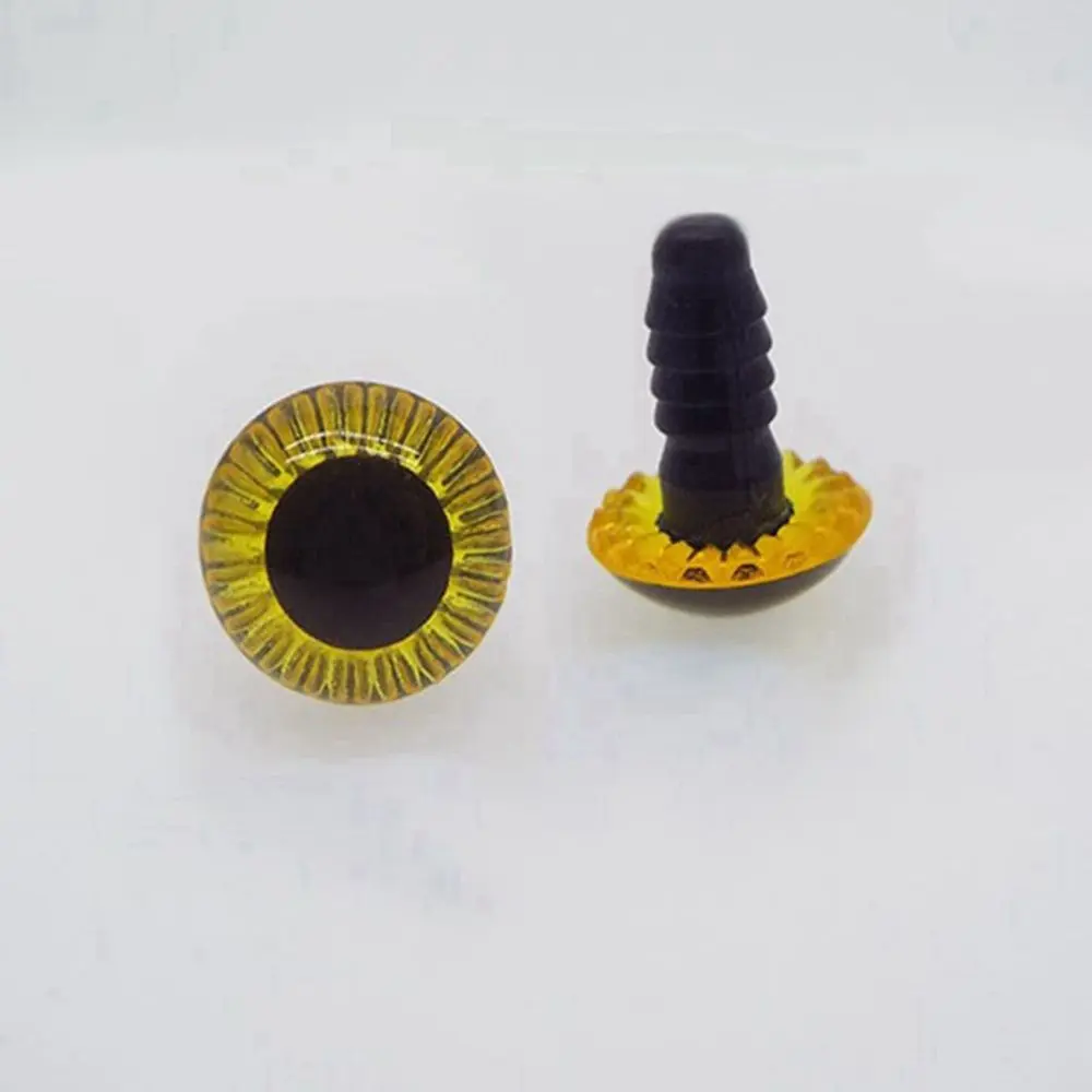 Doll Eyes Clear 3D Glitter Plastic Safety Toy Eyes Long Stem 10pcs 11 13 15 17 18 23mm For BJD Doll DIY Doll Making Crafts
