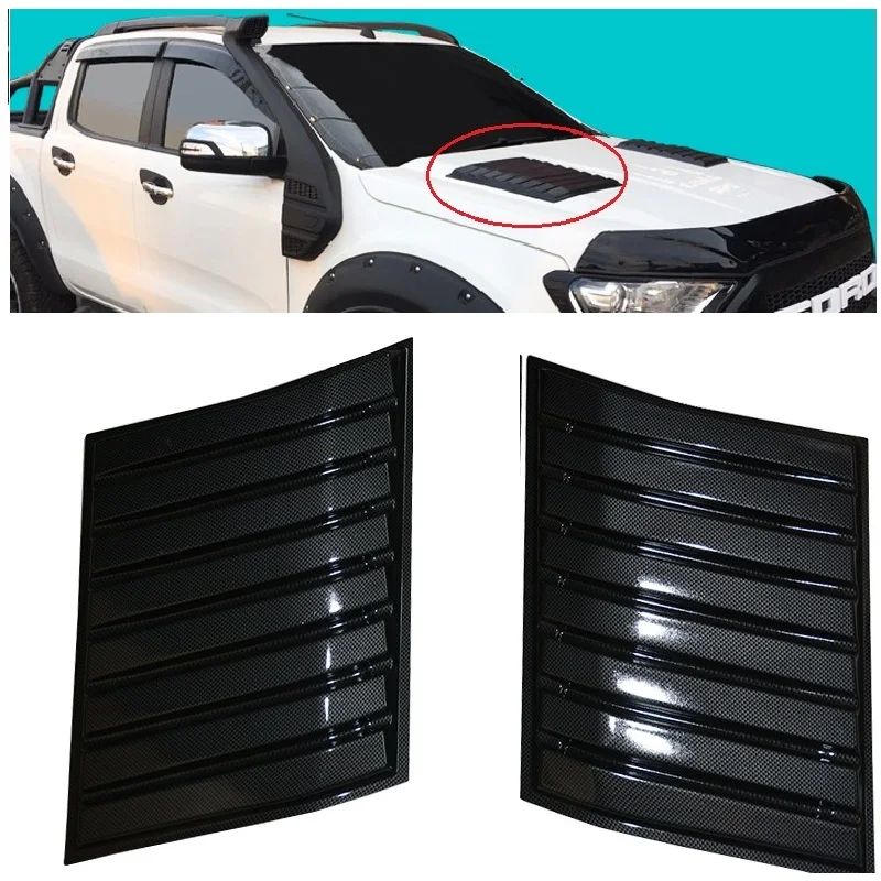 2 шт. 2008 2017 колпачки капота для Ranger T6 колпачок из углеродного волокна подходит T7 T8