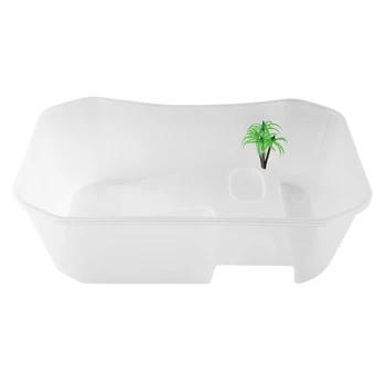 

Reusable And Durable Small Plastic Open Fish Tank With Basking Platform For Turtle Reptile 40X23X13cm