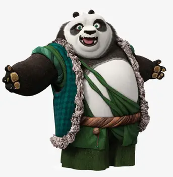 

1pcs Kung Fu Panda Bao Waterproof Sticker Car Laptop Baggage Skateboard Doodle Cartoon Notebook Car Waterproof Sticker