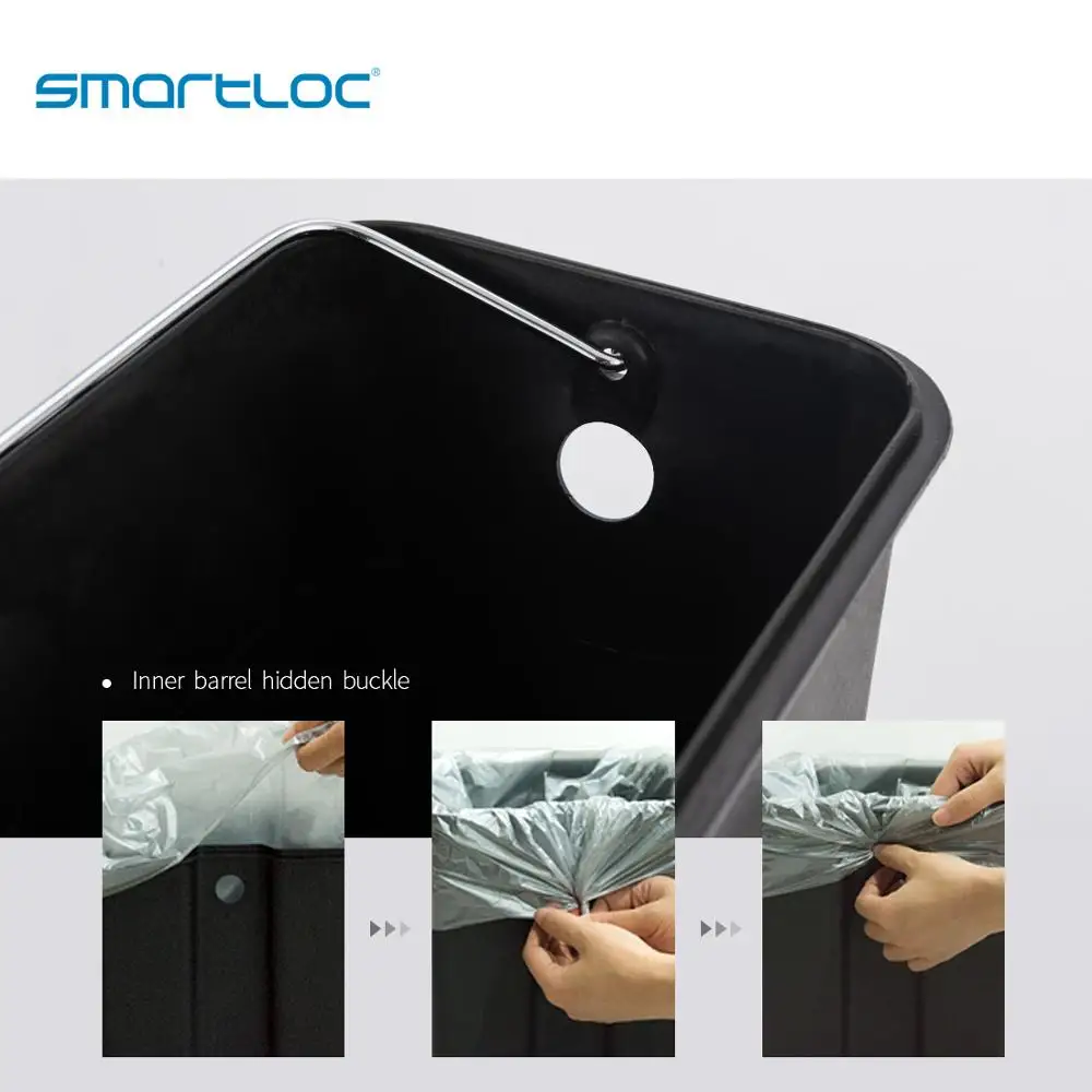 Smartloc 5L бесшумная кухонная мусорная корзина из нержавеющей стали