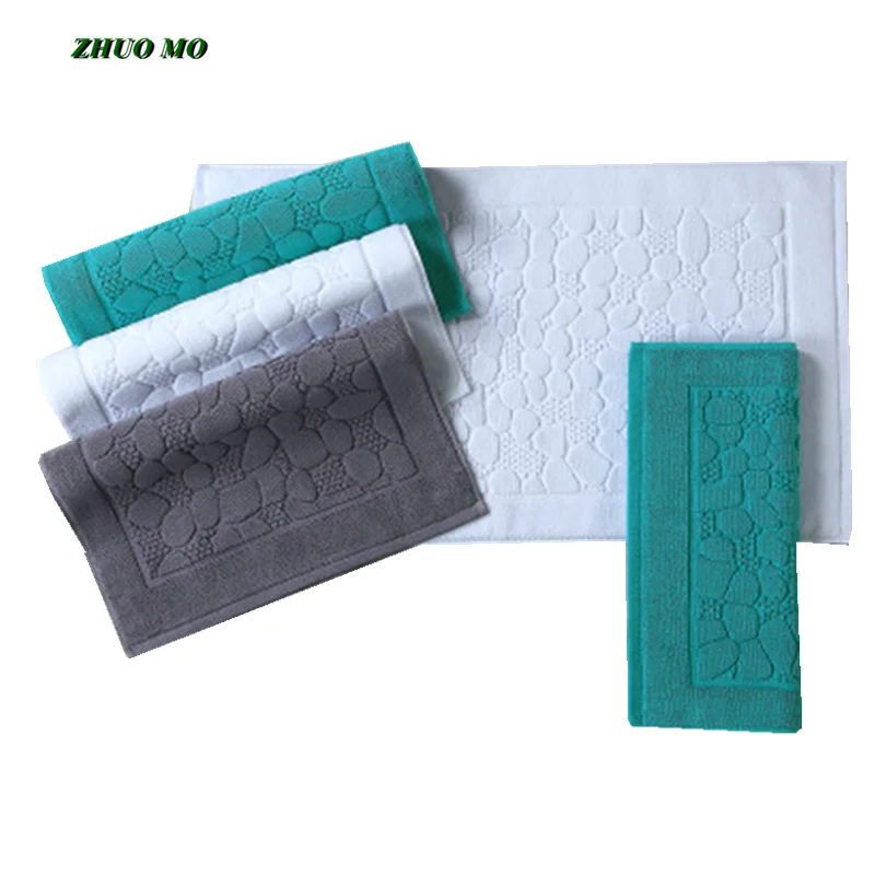 

Non-Slip Water Absorption Floor Towel, 100% Cotton, Bathroom Door, Home Mat, Hotel Towel, Yoga Mat, F0388, 75x45cm