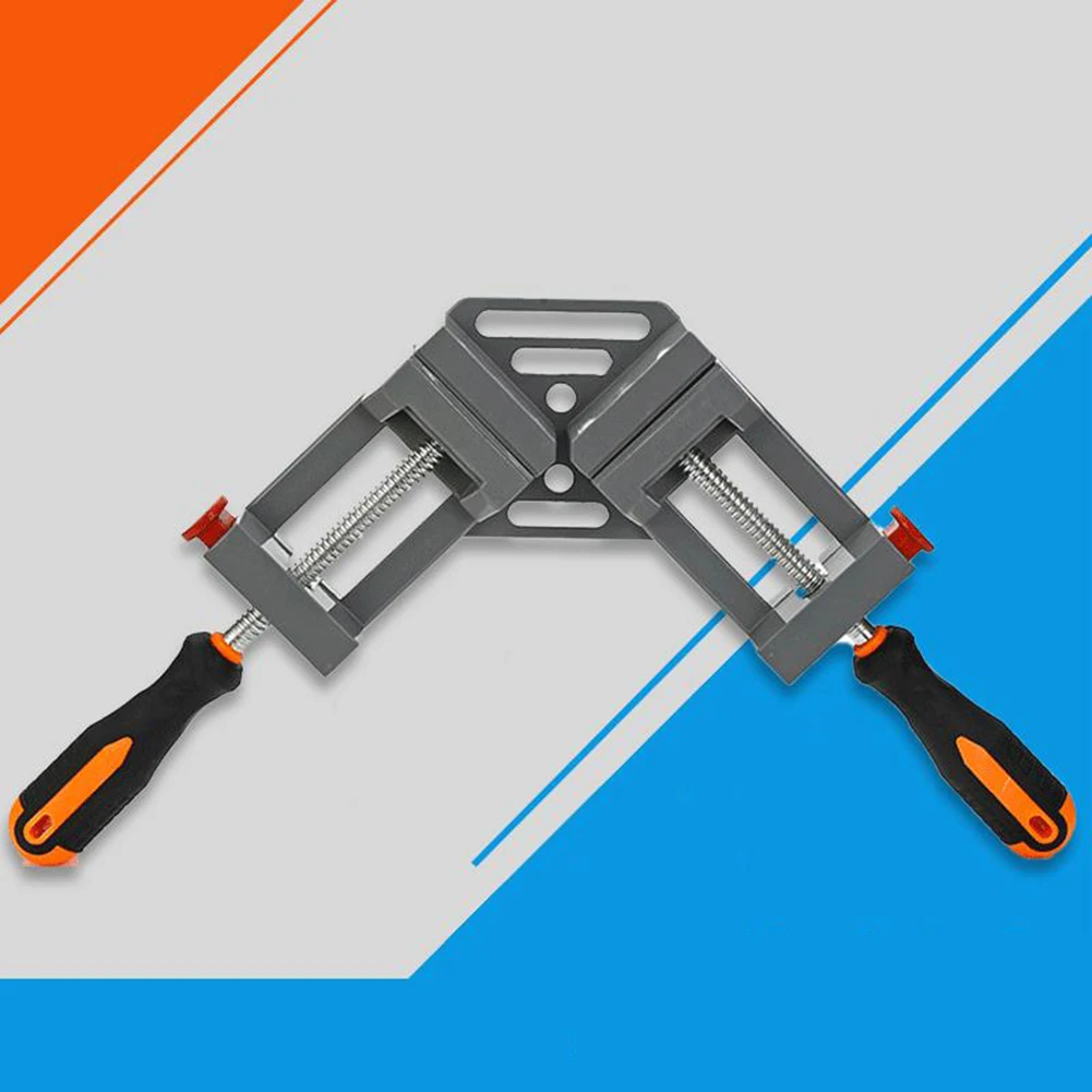 

Double Handle Corner Clamp 90 Degree Quick Release Corner Clamp For Welding Wood-Working Photo Framing