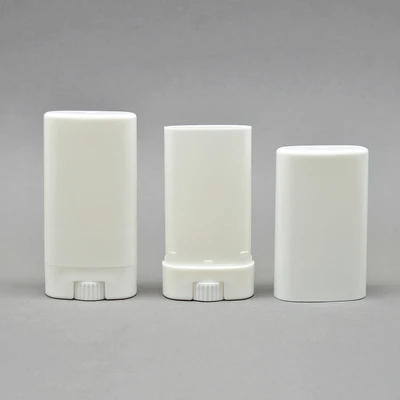 Пустой Овальный бальзам для губ 15 г пластиковые белые прозрачные твердые