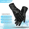 New Women Gloves Genuine Leather Winter Autumn Ladies Fashion Brand High quality goat skin Warm 6 buckle Colored mittens ► Photo 2/6