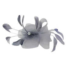 Перо свадьба дамы день причудливый Аскот гонка чародей на заколке аксессуары для волос