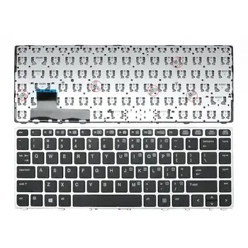 

NEW FOR HP EliteBook Folio 9470M 9470 9480 9480M US Win8 SILVER FRAME Keyboard BLACK