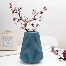 Creative Living Room Nordic Hydroponic Plastic Vase Small Vase Decoration Anti-fall Home Decor Vases for Decoration