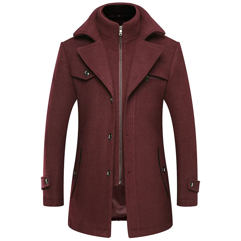 Winter Red Woolen Blend Coat Male Slim Large Size Windbreaker Men Thick Extra Long Wool Coat Mens Autumn Casual Overcoat 3xl 4xl Winter Red Woolen Blend Coat Male Slim Large Size Windbreaker Men Thick Extra Long Wool Coat Mens Autumn Casual Overcoat 3xl 4xl