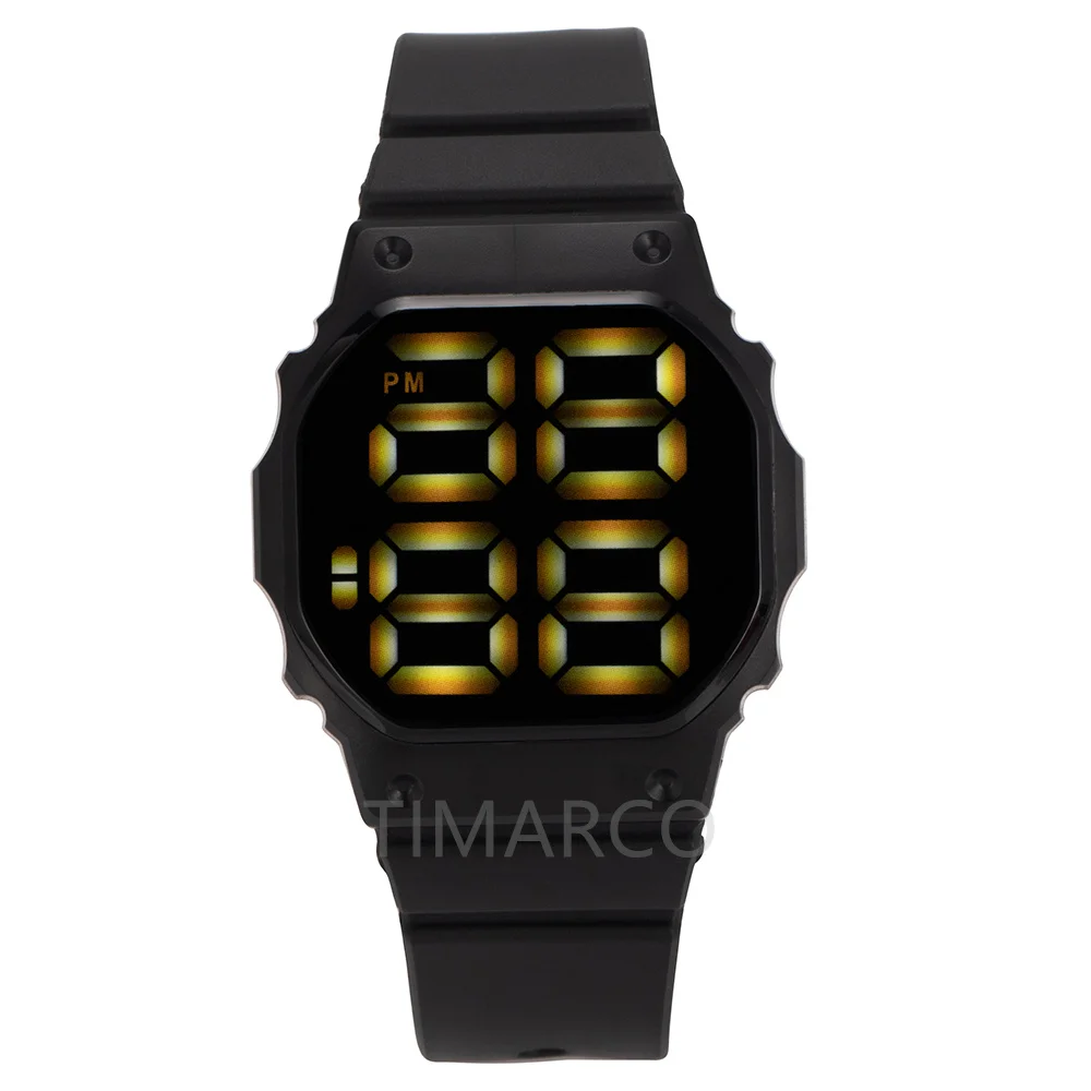 2021 Men's Watch LED Digital Watch for Men Women Sports Army Military Wristwatches Simple Silicone Electronic Cock Reloj Hombre