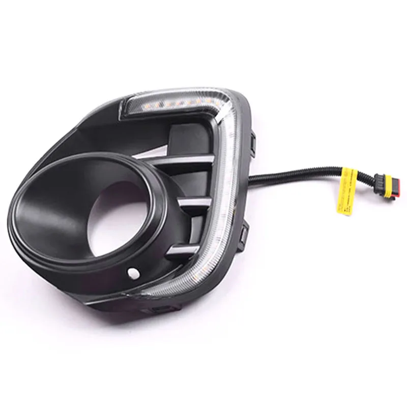 СВЕТОДИОДНЫЙ DRL Дневной светильник противотуманная фара автомобиля 12V для бега светильник s для Защитные чехлы для сидений, сшитые специально для Mitsubishi Lancer
