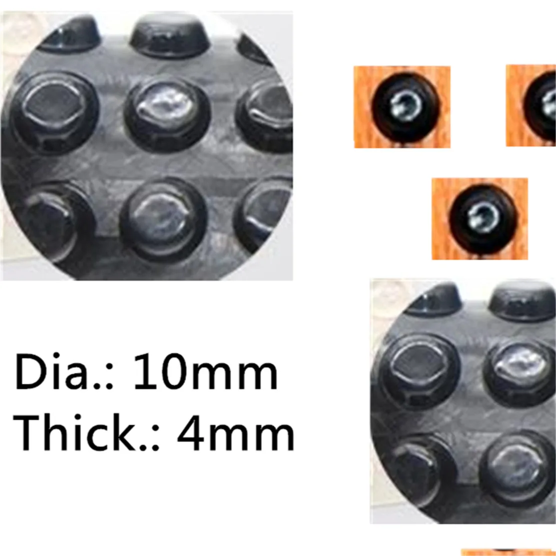 Cabinet Bumpers Door Stops Noisy Bumper Self Adhesive Soft Anti Slip Silicone Rubber Feet Pads  Shock Absorber 50/100/200 Grains