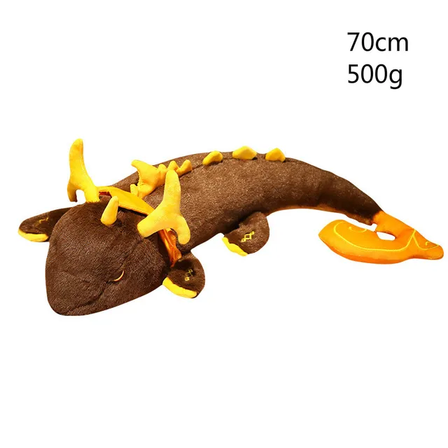 70cm Genshines Impact ZHONGLI Dragon Hu Tao Ghost Cosplay Plush Kawaii Cartoon Accessories U-shaped Pillow Morax Stuffed Doll