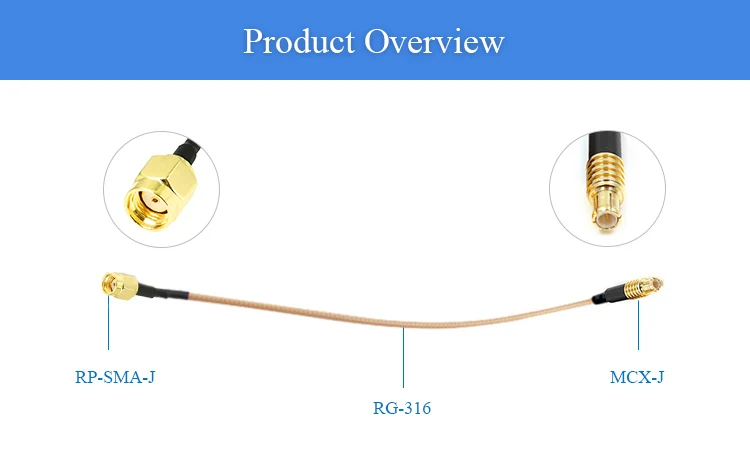 Антенный адаптер расширяемый кабель с питателем RP гнездо SMA штекер mcx RG316 удлинение кабеля провода