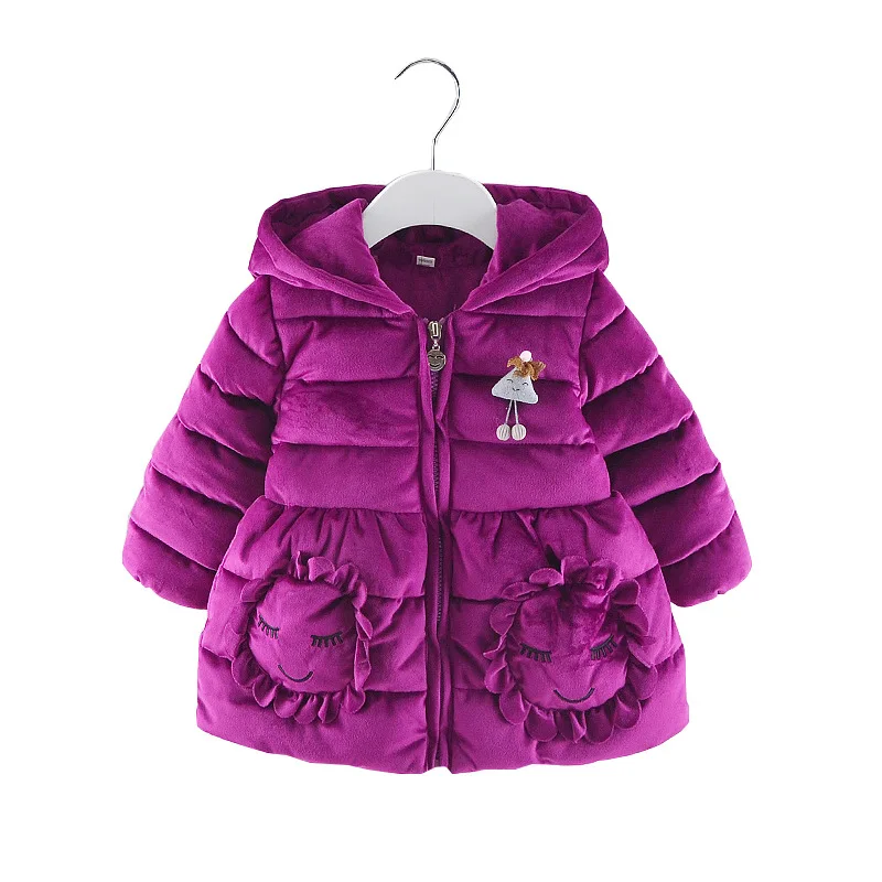 Зимний костюм для маленьких детей, куртка для девочек куртки для малышей теплые 9M-6 размер верхняя одежда новорожденным осень-зима 9BA040