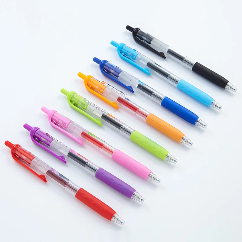 

Nowpen G-101 Quick Drying Press Colour Gel Pens 9 Colors 0.5mm Replaceable Refill Students Writing Office Signing Supplies