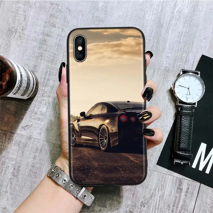GTR автомобильный крутой черный чехол для телефона Apple IPhone 11 Pro XS MAX XR 7 8 6 6S Plus X 10 Ten 5 5S SE Coque Shell - Цвет: BA195-9