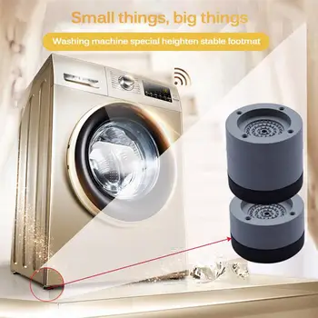 

4Pcs Washing Machine Anti-Vibration Pads Heavy Duty Washer Dryer Pad Furniture Non Slip Antivibration Feet Floor Protectors Mat