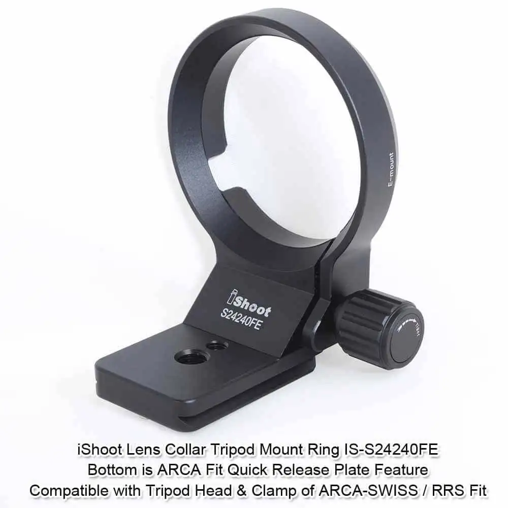 

Ошейник для объектива iShoot, крепление-кольцо для штатива Sigma 14-24 мм f/2,8 DG DN Art E-Mount, с пластиной быстрого крепления Arca-Swiss