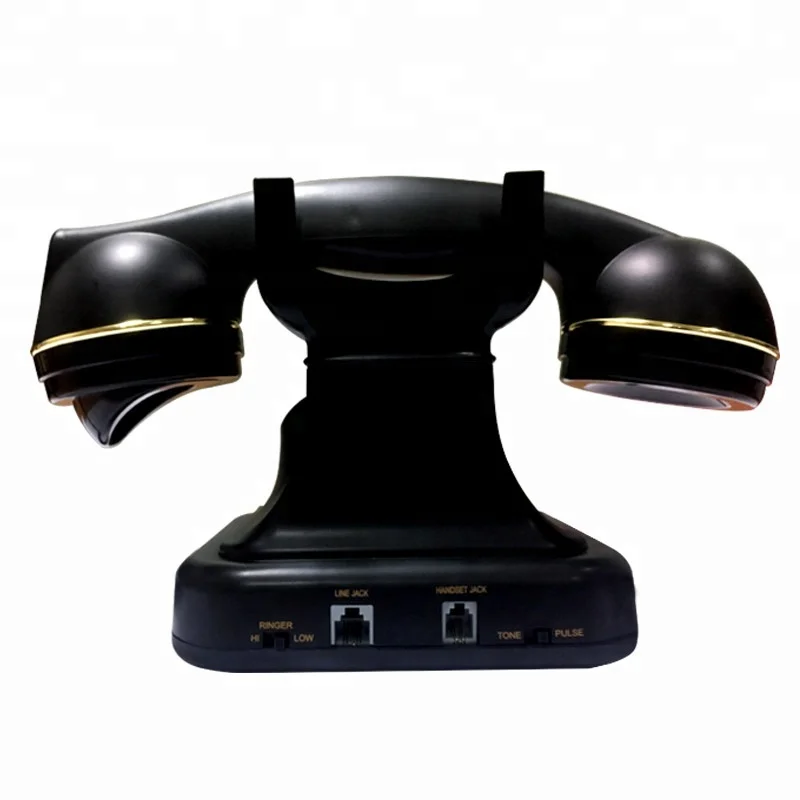 Wired Phone Phone Handset Corded Black Landline Phones for Home Old Style Antique Telephone Dial Phone With Muti-function landline phone mini phone