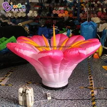 Подгонянный 2 м диаметра надувной цветок освещения/светодиодный надувной наземный цветок/надувные игрушки утренней Глории