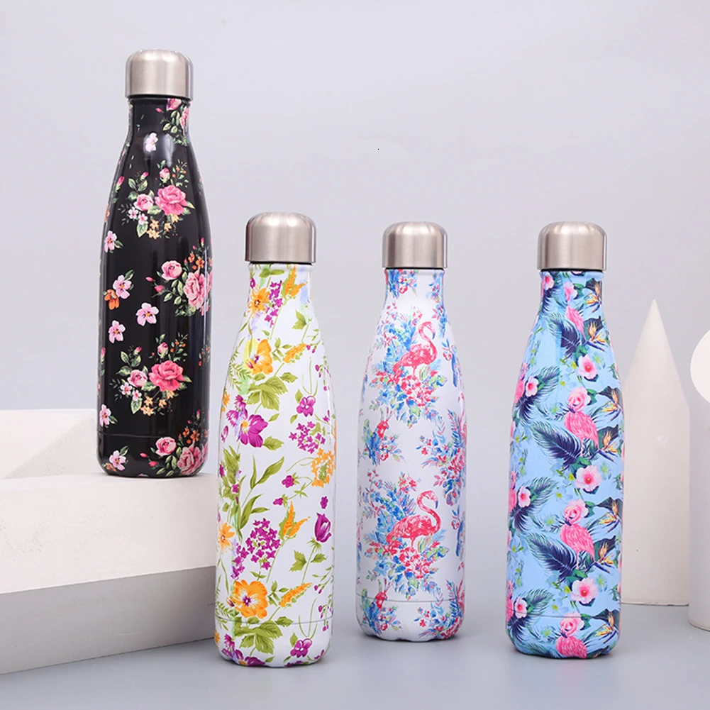 

500ML Double-Wall Insulated Vacuum Flask Stainless Steel Water Bottle Cola Water Beer Thermos Outdoor Travel Sport Gym Bottle