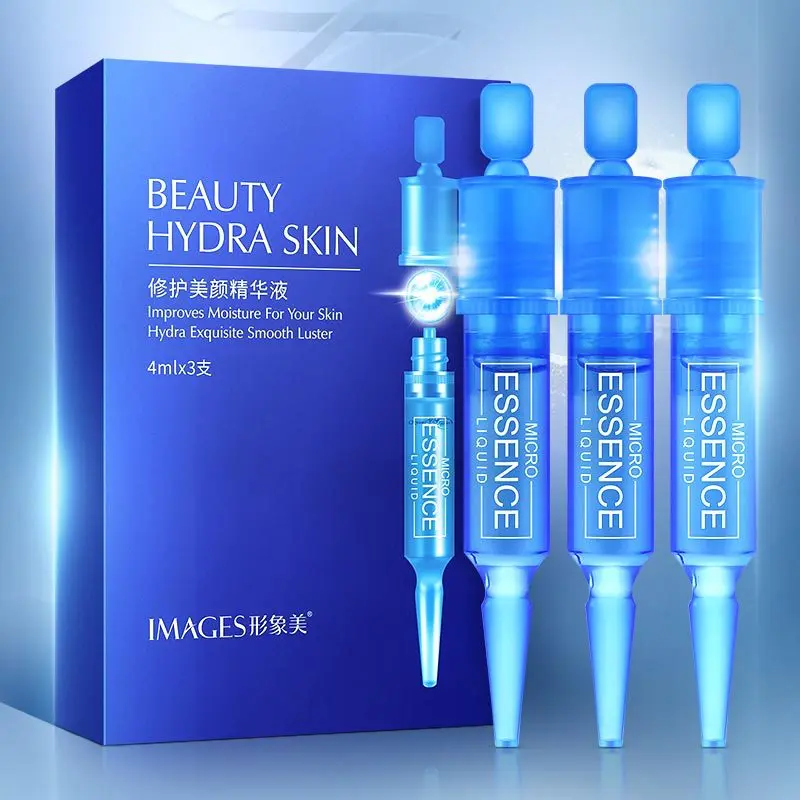 

4pcs ampoule essence pore foundation Anti-Aging Liquid Female anti wrinkle serum whitening pore minimizer hyaluronic acid serum