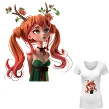 Девушки патч Реалистичная девушка аппликация моющиеся Diy аксессуары для одежды теплообмен обеспечить Пользовательский логотип