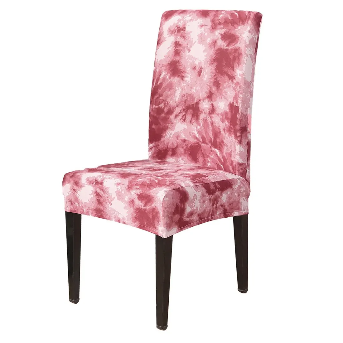 Съемный стул чехлы с цветочным принтом эластичные Чехлы ресторан для свадеб банкета складной чехол на отельные стулья - Цвет: red 1pc