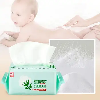 

BellyLady 3Bags Cotton Tissue Napkin Face Towels Disposable Cleaning Face Towel Wet Dry Dual-use for Travel