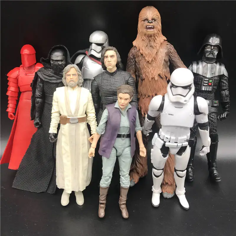 

character model toy Chewbacca& KYLO REN & Red-Snoke & Imperial Stormtrooper & LEIA ORGANA &Black Warriors Collection toy