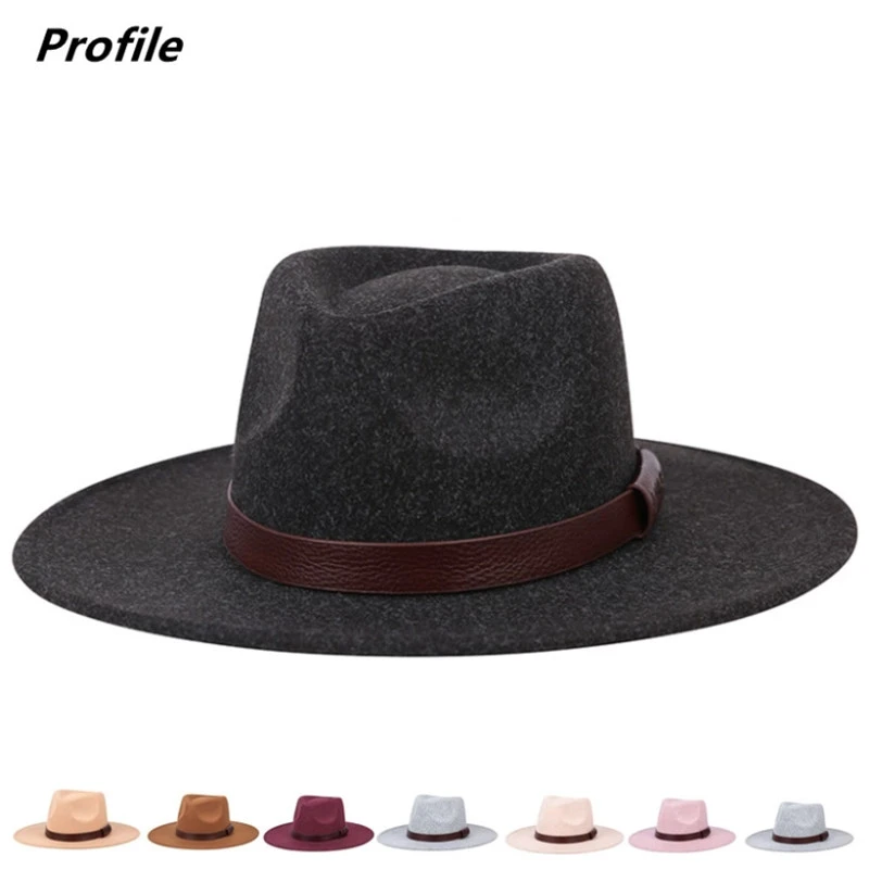 Tibet Lhasa Fedora Hat hat LHASA with logo black and white wool winter monochrome male and female church hats шляпа женская blue fedora