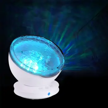 

HiMISS Magical Ocean Wave Projector Aurora Atmosphere Projection Lamp with Built-in Music Speaker for Kids Adults