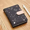 Notebook Agenda Planner Starry sky pattern A6 Small diary Fullyear planner Undated Daily&Monthly plan Soft leather 288 pages ► Photo 2/6