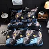 JUSTCHIC 3D Bedding Set Animal Print Queen Quilt Cover Lion Tiger Wolf Dog Cat Duvet Cover Pillowcase Flat Sheet Bed Linen ► Photo 2/6