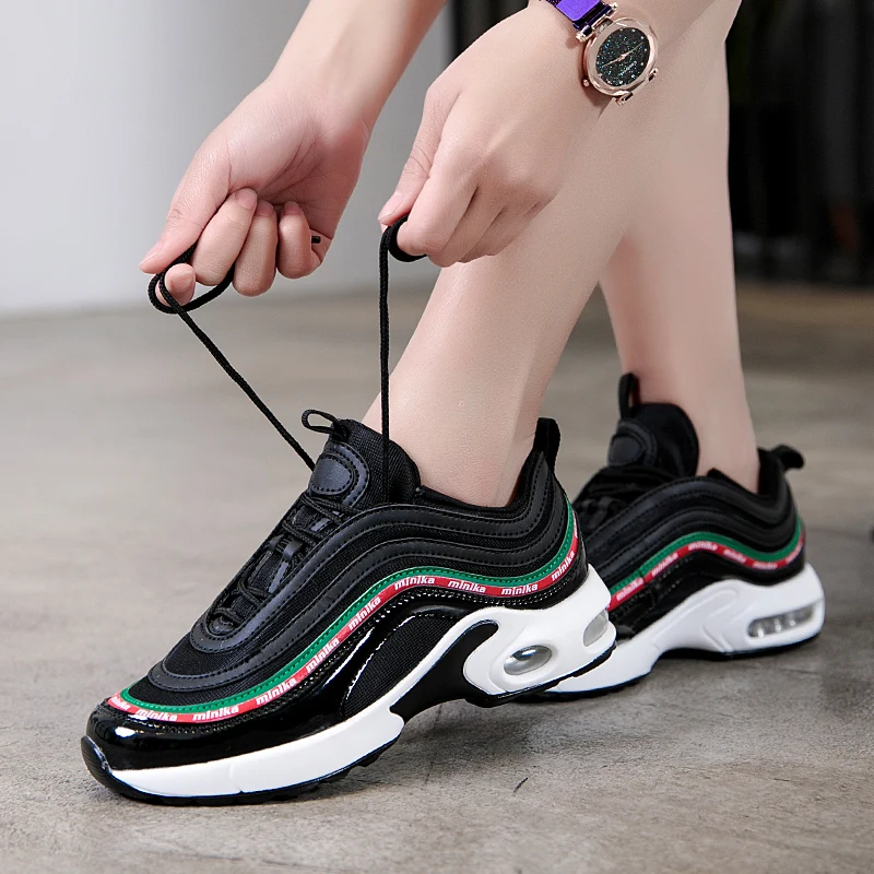Кроссовки женские легкая беговая Обувь для женщин Air Sole дышащие zapatos de mujer пара высокого качества спортивная обувь