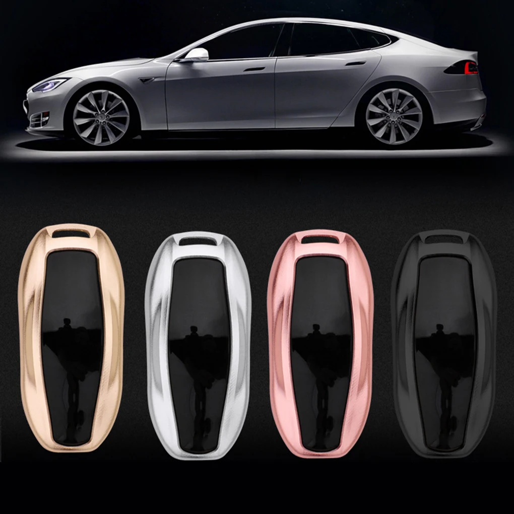Для Tesla Модель S алюминиевый сплав корпус умного ключа крышка дистанционного управления оболочки ключа протектор