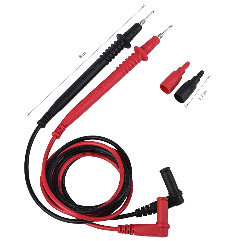 JCD Multimeter Probe Test Leads Pin Digital Multimeter Needle Tip Multi Meter Tester Lead Probe Wire Pen Cable 20A 1000V